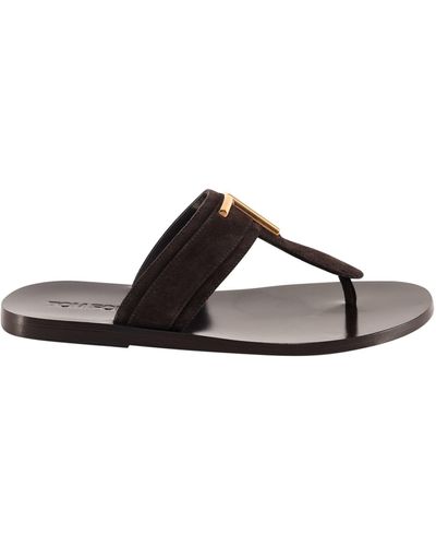 Tom Ford Flat Sandals - Brown