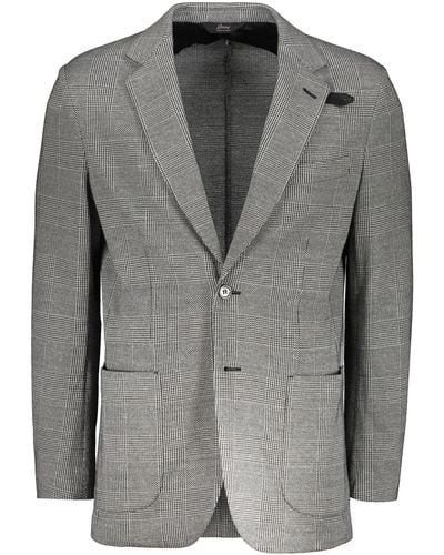 Brioni Single-Breasted Two-Button Jacket - Grey