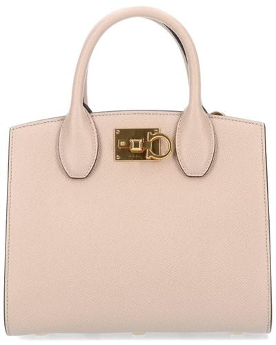 Ferragamo Studio Box S Handbag - Pink