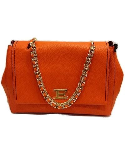 Ermanno Scervino Chain-linked Shoulder Bag - Orange