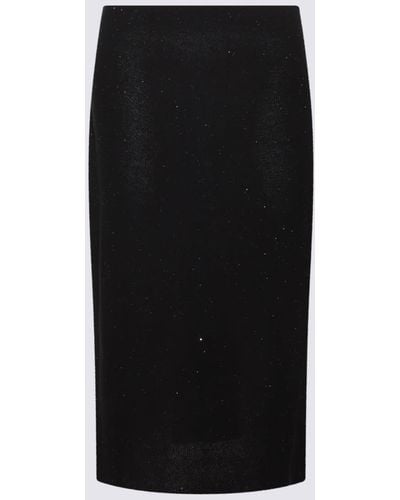 Fabiana Filippi Cotton Midi Skirt - Black