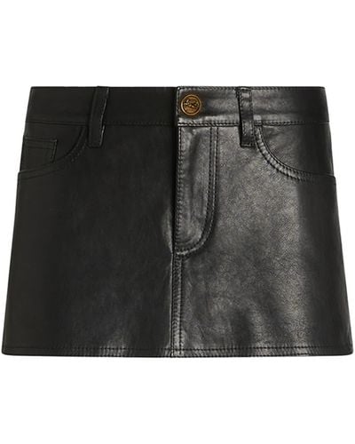 Etro Nappa Mini Skirt - Black