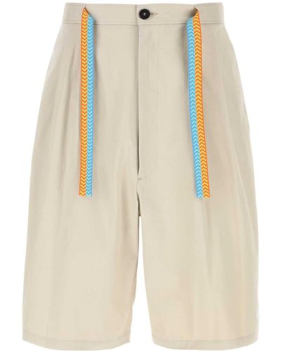 Marcelo Burlon Sand Stretch Cotton Bermuda Shorts - White