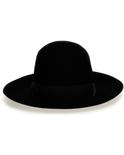 Borsalino Q.s. Folar Liscio Hats - Black