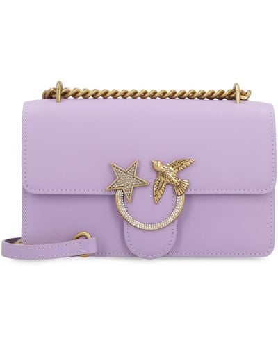 Pinko Love Bag One Leather Mini - Purple