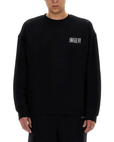 AWAKE NY Sweatshirt With Logo - Black