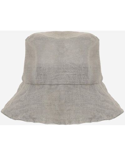Reinhard Plank Linen Bucket Hat - Grey
