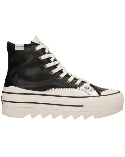 MOA Sneakers In Leather - Black