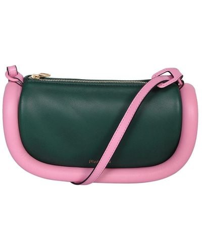 JW Anderson Two-Tone Leather Bag - Green