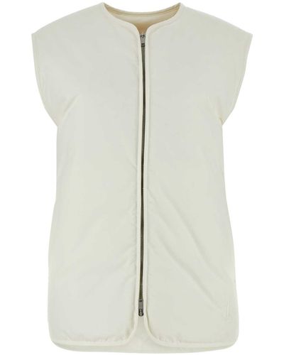 Jil Sander Polyester Down Jacket - White