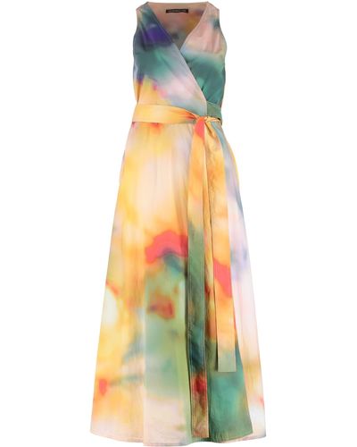 Department 5 Byblos Cotton Long Dress - Multicolour