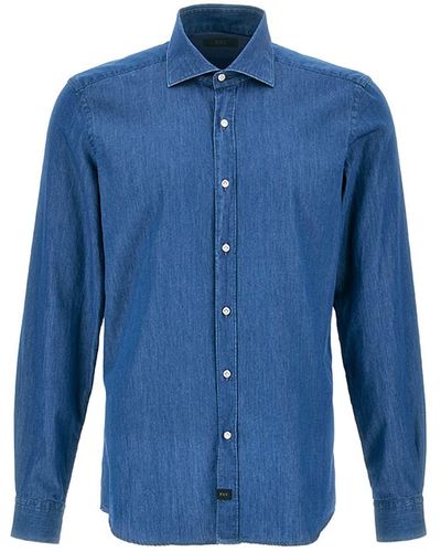 Fay Effect Shirt - Blue