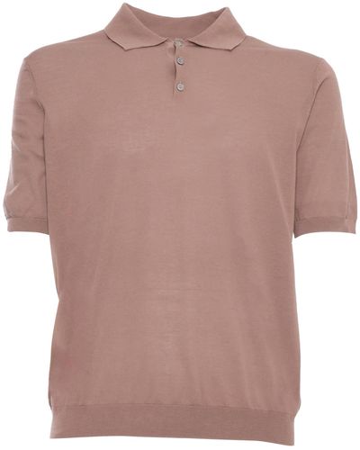 Ballantyne Terracotta Polo Shirt - Pink