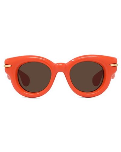 Loewe Round Frame Sunglasses - Red