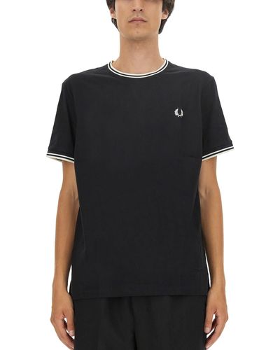 Fred perry camiseta discount taped retro ringer