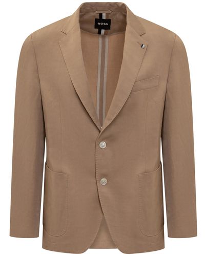 BOSS Single-Breasted Jacket - Brown