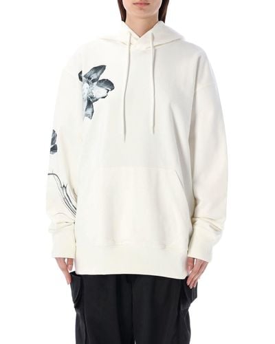 Y-3 Graphich French Terry Hoodie - White