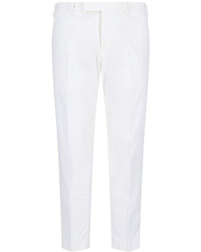 PT Torino Velvet Pants - White