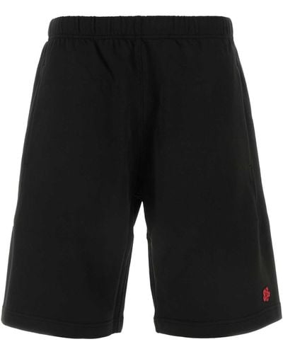 KENZO Cotton Bermuda Shorts - Black