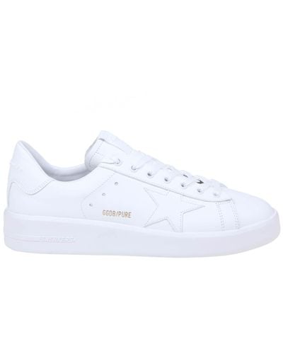 Golden Goose Pure Star Sneakers In White Eco-leather