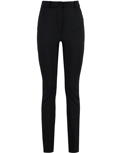 Sportmax Teti Virgin Wool Trousers - Black
