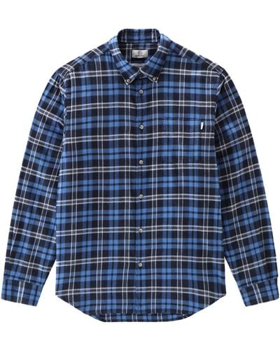 Woolrich Tweed Shirt - Blue
