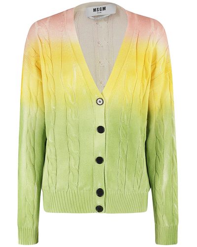MSGM Maglia Sweater - Yellow