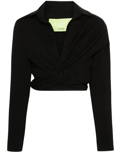 GAUGE81 Vallera Cropped Shirt - Black
