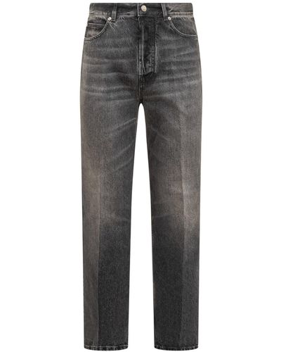 Ferragamo Jeans With Logo - Gray