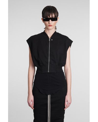 Rick Owens Babel Tatlin Bomber Vest - Black