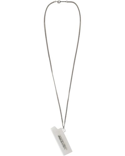 Ambush Lighter Case Necklace - White
