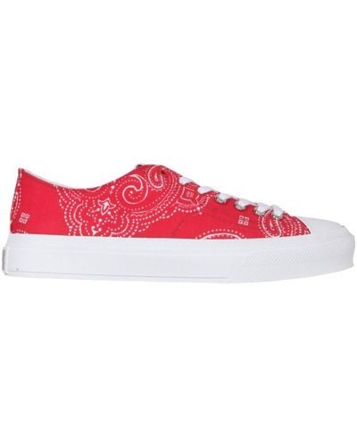 Givenchy Bandana Printed City Trainers - Red