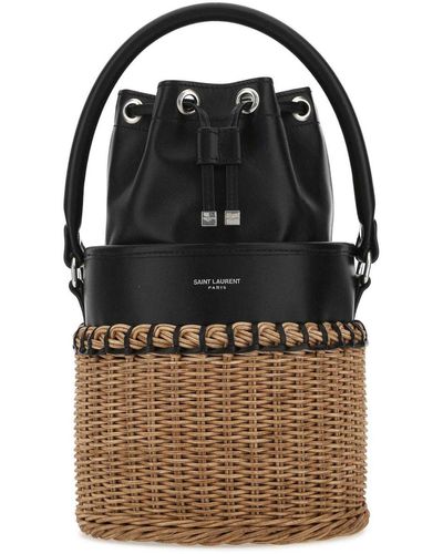 Saint Laurent Bahia Bucket Bag - Black