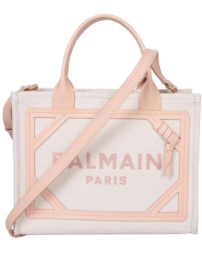 Balmain Barmy Shop S Canvas Bag - Pink