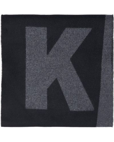 Kiton Scarf Wool - Black