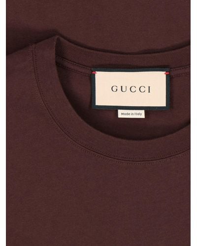 Gucci Incrocio Gg T-Shirt - Brown