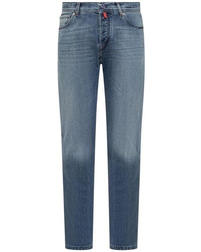 Kiton Long Jeans - Blue