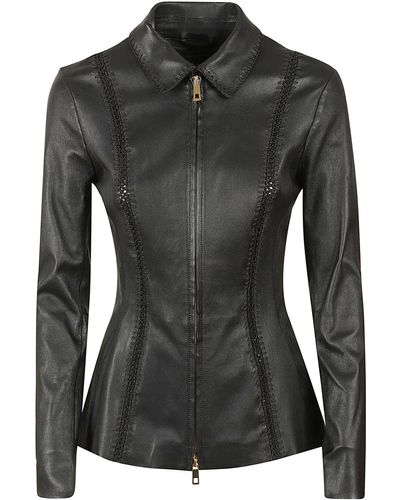 DESA NINETEENSEVENTYTWO Leather Jacket - Black