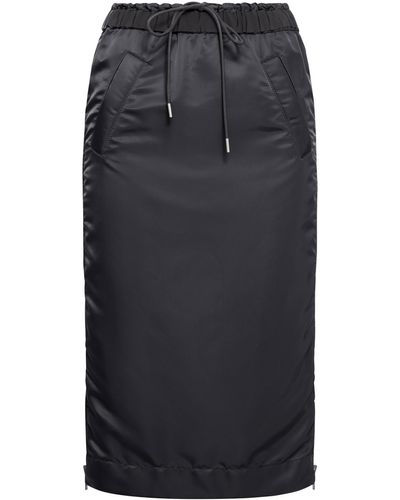 Sacai Nylon Twill Skirt - Black