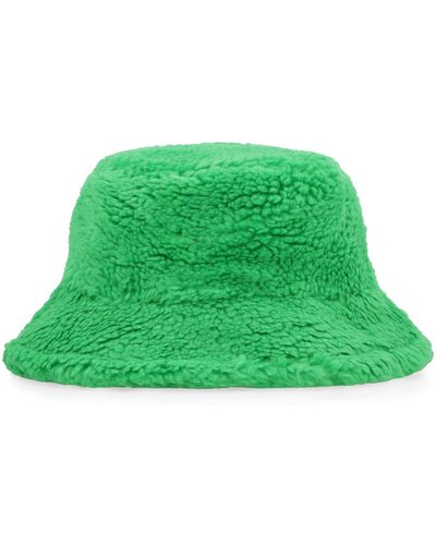 Stand Studio Wera Faux Fur Bucket Hat - Green