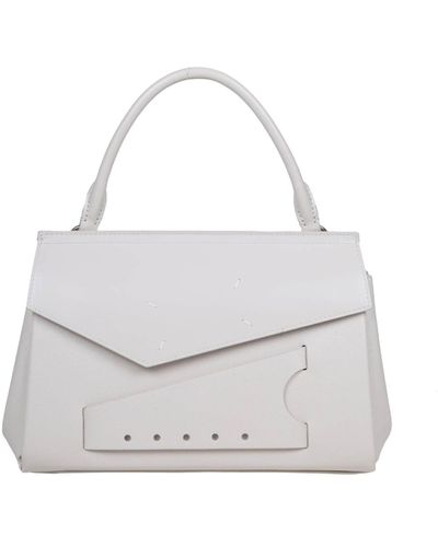 Maison Margiela Snatched Classique Handbag Color Cream - White