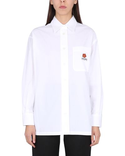 KENZO Oversize Fit Shirt - White