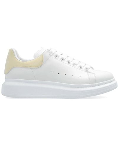Alexander McQueen Oversized Trainers With Shiny Spoiler - White