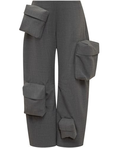 A.W.A.K.E. MODE Ski Trousers With Pockets - Grey