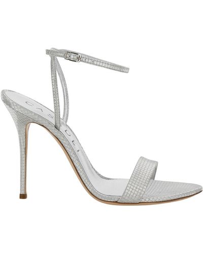 Casadei 'Diadema' Sandals With Blade Heel - White