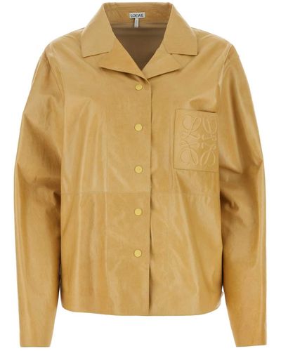 Loewe Leather Shirt - Yellow