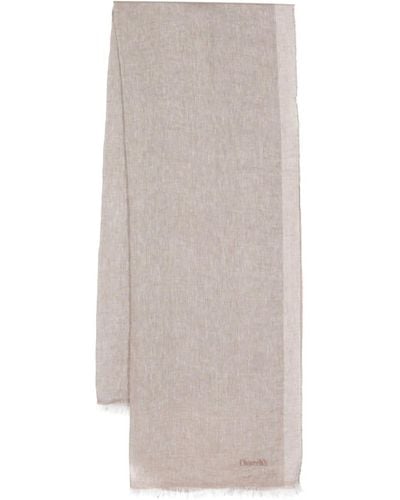 Church's Linen Scarves: 75x200 Cm - White