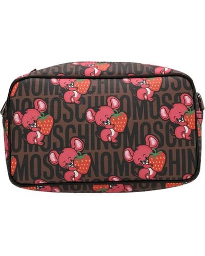 Moschino Mouse Logo Beauty Case - Red