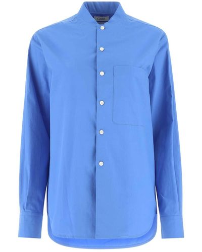 Quira Cerulean Poplin Shirt - Blue