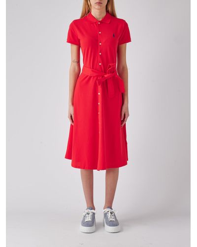 Polo Ralph Lauren Cotton Dress - Red